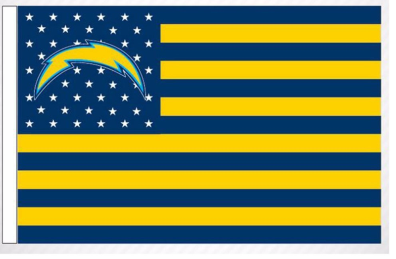 NFL Los Angeles Chargers Team Flag 2