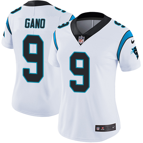 Nike Panthers #9 Graham Gano White Women's Stitched NFL Vapor Untouchable Limited Jersey