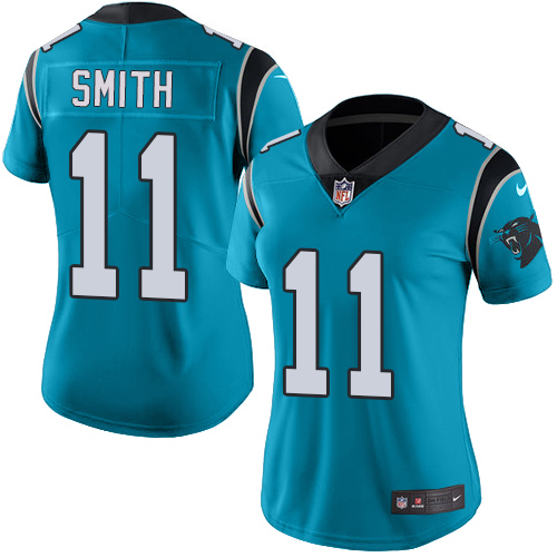 Nike Panthers #11 Torrey Smith Blue Alternate Women's Stitched NFL Vapor Untouchable Limited Jersey
