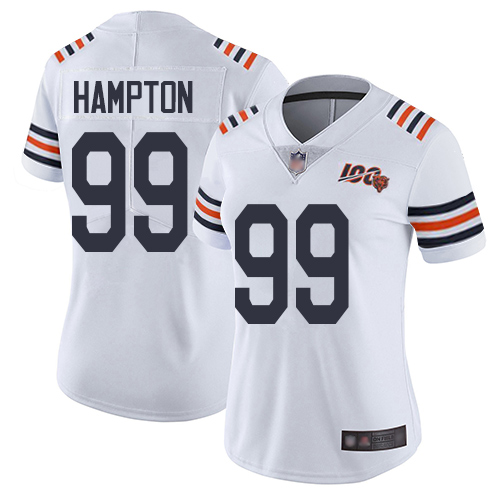 Nike Bears #99 Dan Hampton White Alternate Women's Stitched NFL Vapor Untouchable Limited 100th Season Jersey