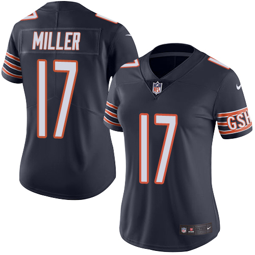 Nike Bears #17 Anthony Miller Navy Blue Team Color Women's Stitched NFL Vapor Untouchable Limited Jersey