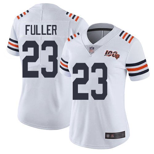 Nike Bears #23 Kyle Fuller White Alternate Women's Stitched NFL Vapor Untouchable Limited 100th Season Jersey