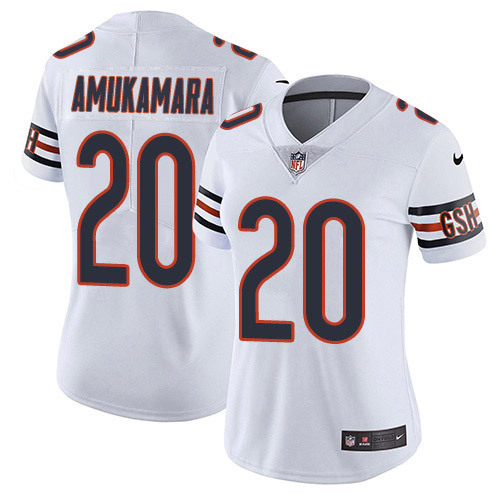 Nike Bears #20 Prince Amukamara White Women's Stitched NFL Vapor Untouchable Limited Jersey