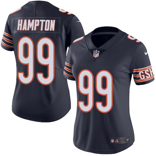 Nike Bears #99 Dan Hampton Navy Blue Team Color Women's Stitched NFL Vapor Untouchable Limited Jersey