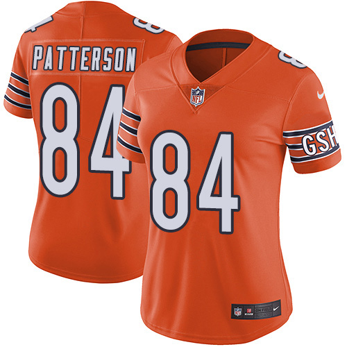 Nike Bears #84 Cordarrelle Patterson Orange Women's Stitched NFL Limited Rush Jersey