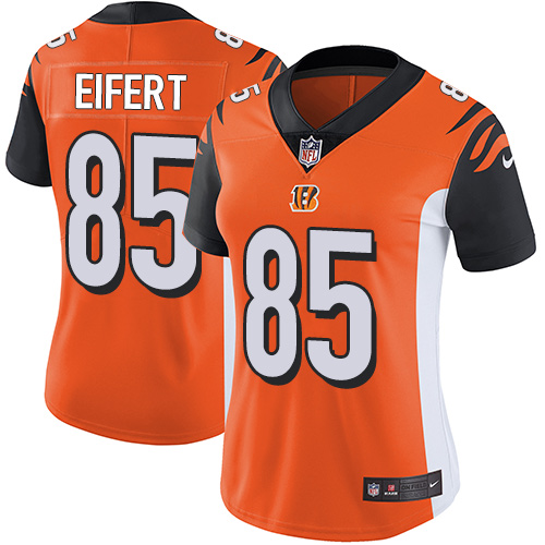 Nike Bengals #85 Tyler Eifert Orange Alternate Women's Stitched NFL Vapor Untouchable Limited Jersey