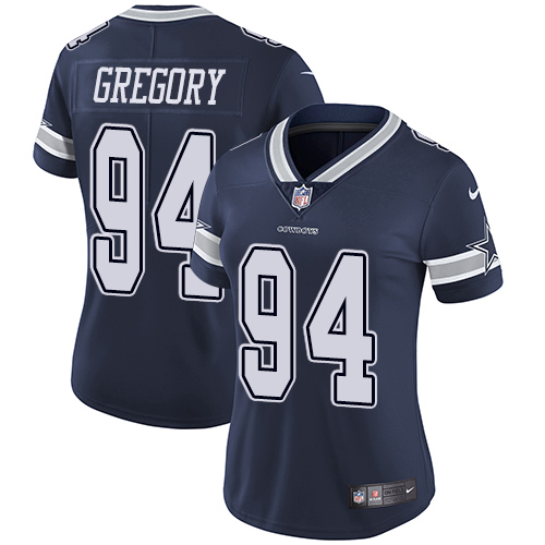 Nike Cowboys #94 Randy Gregory Navy Blue Team Color Women's Stitched NFL Vapor Untouchable Limited Jersey