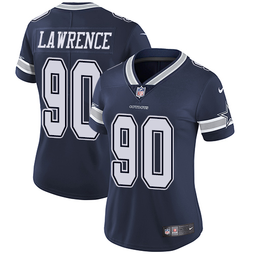 Nike Cowboys #90 Demarcus Lawrence Navy Blue Team Color Women's Stitched NFL Vapor Untouchable Limited Jersey