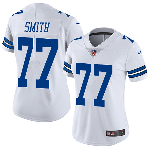 Nike Cowboys #77 Tyron Smith White Women's Stitched NFL Vapor Untouchable Limited Jersey