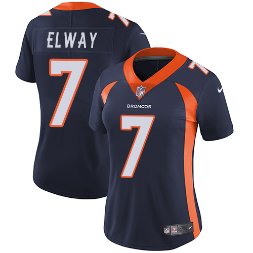 Nike Broncos #7 John Elway Blue Alternate Women's Stitched NFL Vapor Untouchable Limited Jersey