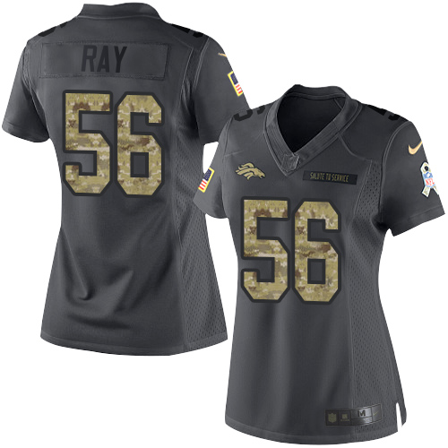 Nike Broncos #56 Shane Ray Black Women's Stitched NFL Limited 2016 Salute to Service Jersey
