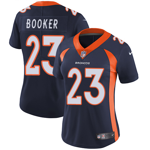 Nike Broncos #23 Devontae Booker Blue Alternate Women's Stitched NFL Vapor Untouchable Limited Jersey