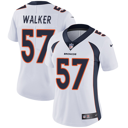 Nike Broncos #57 Demarcus Walker White Women's Stitched NFL Vapor Untouchable Limited Jersey