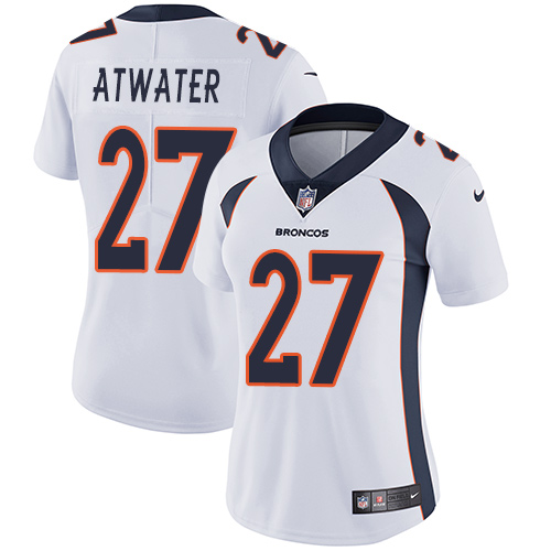 Nike Broncos #27 Steve Atwater White Women's Stitched NFL Vapor Untouchable Limited Jersey