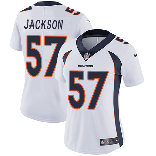 Nike Broncos #57 Tom Jackson White Women's Stitched NFL Vapor Untouchable Limited Jersey