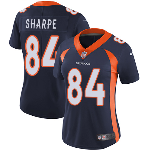 Nike Broncos #84 Shannon Sharpe Blue Alternate Women's Stitched NFL Vapor Untouchable Limited Jersey