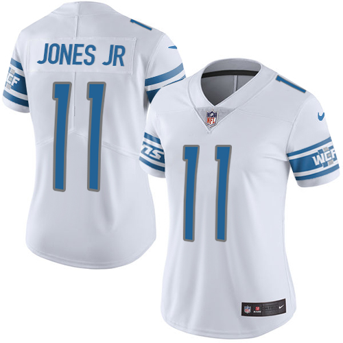 Nike Lions #11 Marvin Jones Jr White Women's Stitched NFL Vapor Untouchable Limited Jersey