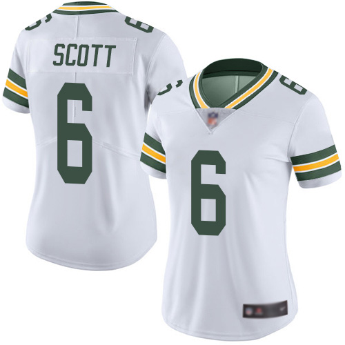 Nike Packers #6 JK Scott White Women's Stitched NFL Vapor Untouchable Limited Jersey