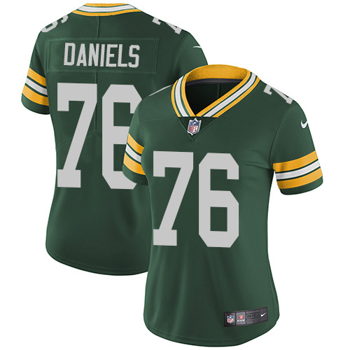 Nike Packers #76 Mike Daniels Green Team Color Women's Stitched NFL Vapor Untouchable Limited Jersey