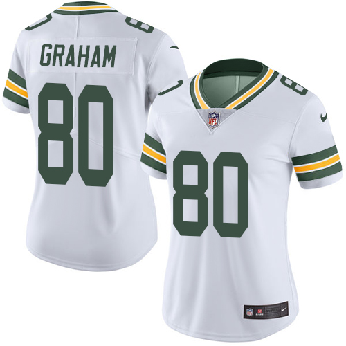 Nike Packers #80 Jimmy Graham White Women's Stitched NFL Vapor Untouchable Limited Jersey