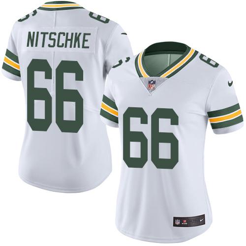Nike Packers #66 Ray Nitschke White Women's Stitched NFL Vapor Untouchable Limited Jersey