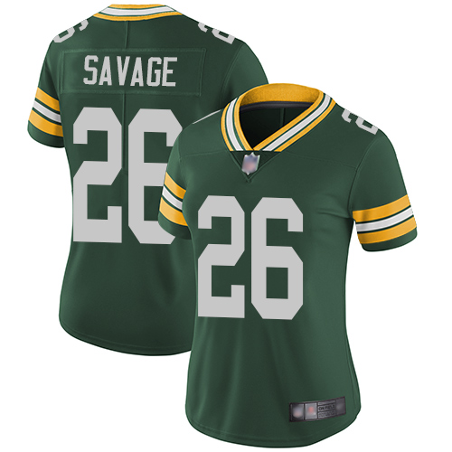 Nike Packers #26 Darnell Savage Green Team Color Women's Stitched NFL Vapor Untouchable Limited Jersey