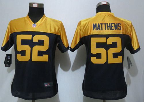 Nike Packers #52 Clay Matthews Navy Blue Alternate Women's Stitched NFL New Limited Jersey
