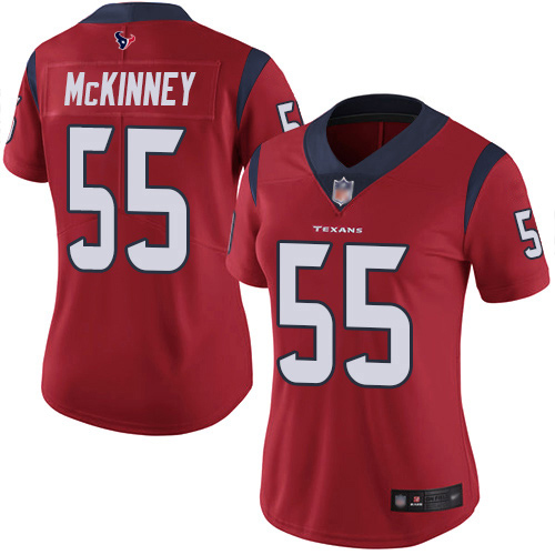 Nike Texans #55 Benardrick McKinney Red Alternate Women's Stitched NFL Vapor Untouchable Limited Jersey