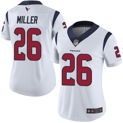 Nike Texans #26 Lamar Miller White Women's Stitched NFL Vapor Untouchable Limited Jersey