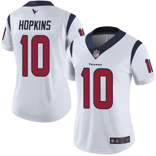 Nike Texans #10 DeAndre Hopkins White Women's Stitched NFL Vapor Untouchable Limited Jersey