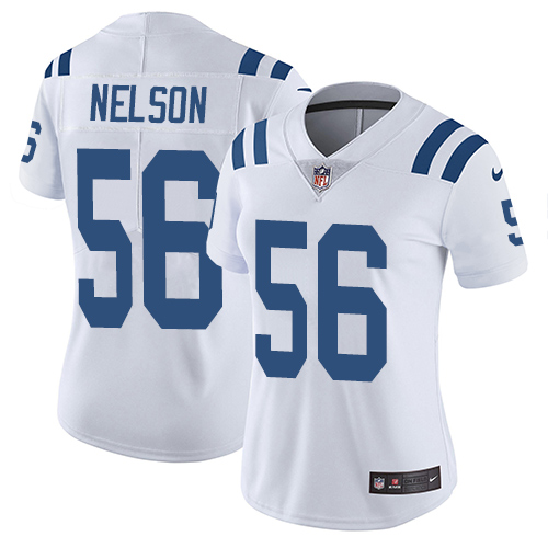 Nike Colts #56 Quenton Nelson White Women's Stitched NFL Vapor Untouchable Limited Jersey