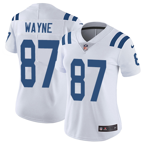 Nike Colts #87 Reggie Wayne White Women's Stitched NFL Vapor Untouchable Limited Jersey