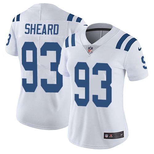 Nike Colts #93 Jabaal Sheard White Women's Stitched NFL Vapor Untouchable Limited Jersey