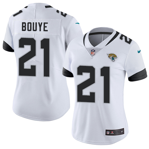 Nike Jaguars #21 A.J. Bouye White Women's Stitched NFL Vapor Untouchable Limited Jersey