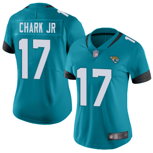Nike Jaguars #17 DJ Chark Jr Teal Green Alternate Women's Stitched NFL Vapor Untouchable Limited Jersey