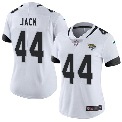 Nike Jaguars #44 Myles Jack White Women's Stitched NFL Vapor Untouchable Limited Jersey