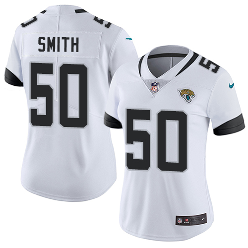 Nike Jaguars #50 Telvin Smith White Women's Stitched NFL Vapor Untouchable Limited Jersey