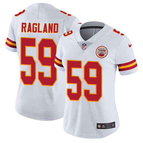Nike Chiefs #59 Reggie Ragland White Women's Stitched NFL Vapor Untouchable Limited Jersey
