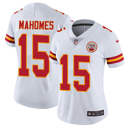 Nike Chiefs #15 Patrick Mahomes White Women's Stitched NFL Vapor Untouchable Limited Jersey