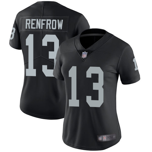 Nike Raiders #13 Hunter Renfrow Black Team Color Women's Stitched NFL Vapor Untouchable Limited Jersey