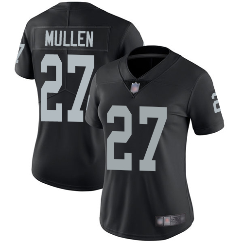Nike Raiders #27 Trayvon Mullen Black Team Color Women's Stitched NFL Vapor Untouchable Limited Jersey