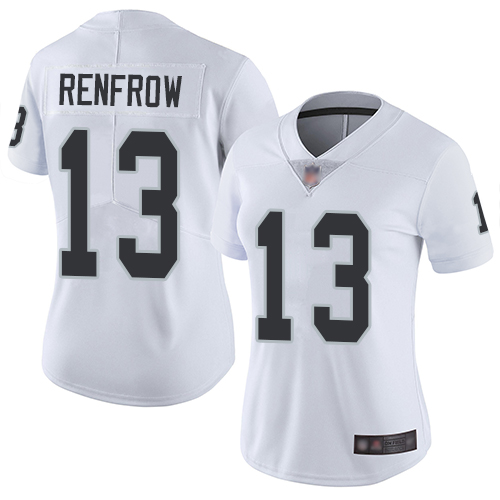 Nike Raiders #13 Hunter Renfrow White Women's Stitched NFL Vapor Untouchable Limited Jersey