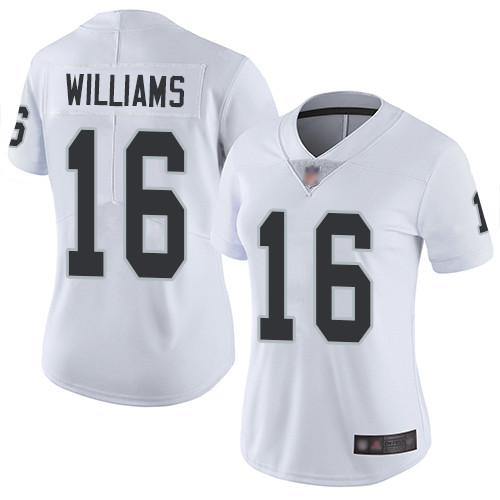 Nike Raiders #16 Tyrell Williams White Women's Stitched NFL Vapor Untouchable Limited Jersey