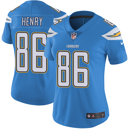 Nike Chargers #86 Hunter Henry Electric Blue Alternate Women's Stitched NFL Vapor Untouchable Limited Jersey