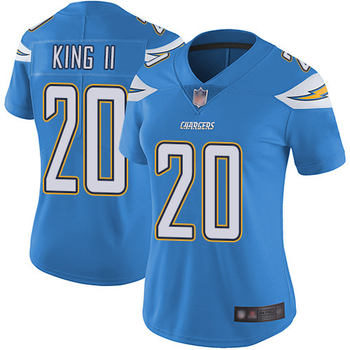 Nike Chargers #20 Desmond King II Electric Blue Alternate Women's Stitched NFL Vapor Untouchable Limited Jersey