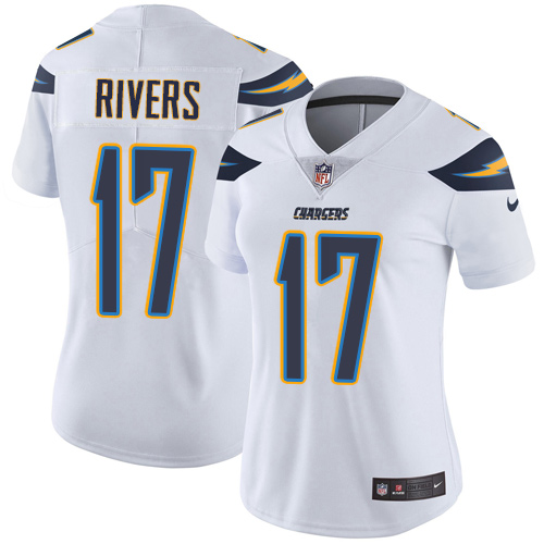 Nike Chargers #17 Philip Rivers White Women's Stitched NFL Vapor Untouchable Limited Jersey