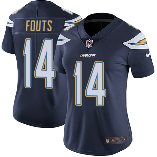 Nike Chargers #14 Dan Fouts Navy Blue Team Color Women's Stitched NFL Vapor Untouchable Limited Jersey