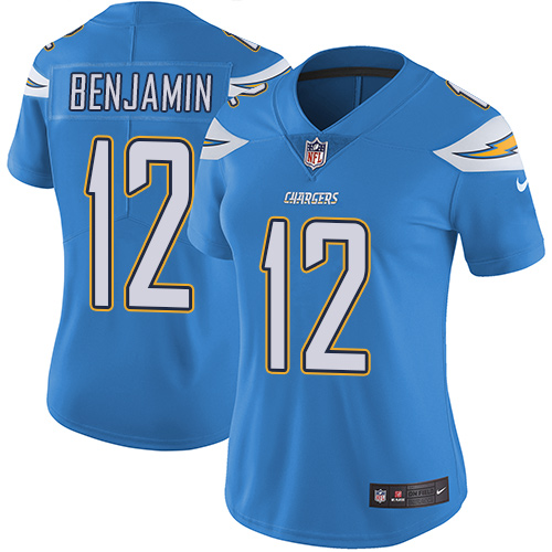 Nike Chargers #12 Travis Benjamin Electric Blue Alternate Women's Stitched NFL Vapor Untouchable Limited Jersey