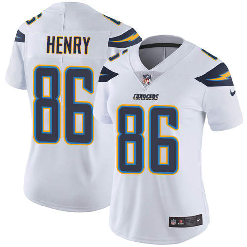 Nike Chargers #86 Hunter Henry White Women's Stitched NFL Vapor Untouchable Limited Jersey