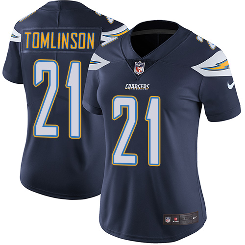 Nike Chargers #21 LaDainian Tomlinson Navy Blue Team Color Women's Stitched NFL Vapor Untouchable Limited Jersey